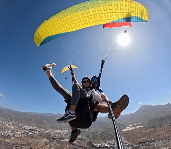 Wycieczka z przewodnikiem i atrakcje na Teneryfie - Lot Paralotnią w Tandemie - Costa Adeje 800m