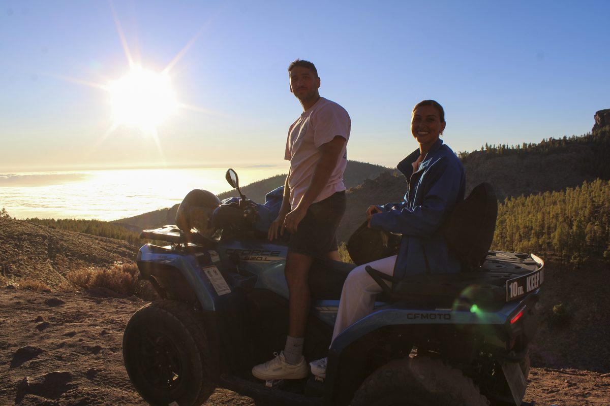 Teide quad buggy adventure tour in Tenerife volcanic landscapes - Sunset Quad Tour - 3.5h Evening Adventure slide 3